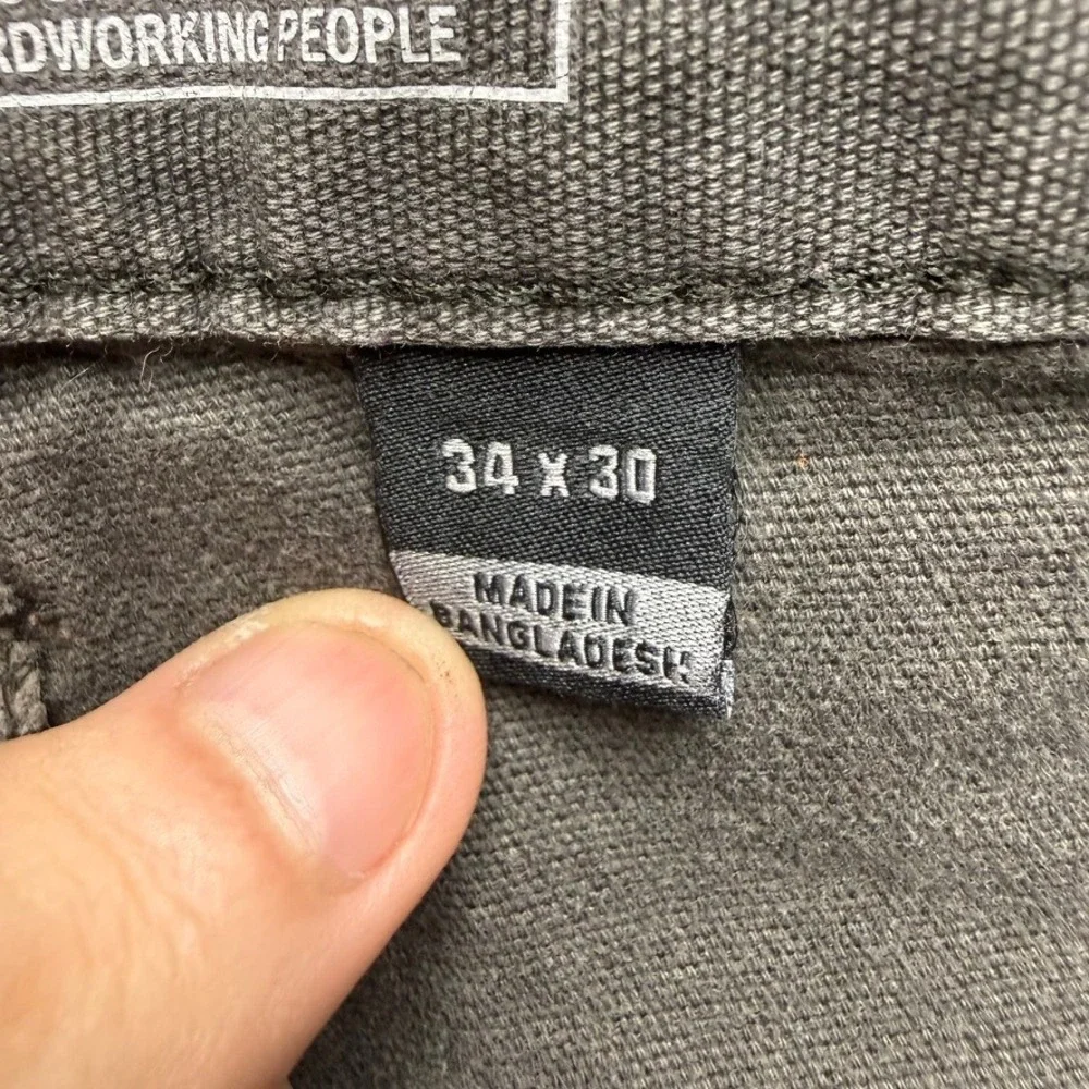 Carhartt Work Pant Mens 34x30 (FIT 34x27) Rugged Flex Relaxed Fit Canvas Utility